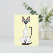 Carte Postale Chat de Siamese (Debout devant)