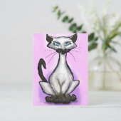 Carte Postale Chat de Siamese (Debout devant)