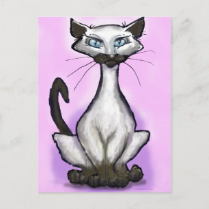 Carte Postale Chat de Siamese