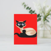 Carte Postale Chat de Siamese (Debout devant)