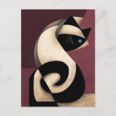 Carte Postale Chat de Siamese (Devant)
