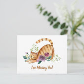 Carte Postale Chat de tigre mignon qui vous manque (Debout devant)