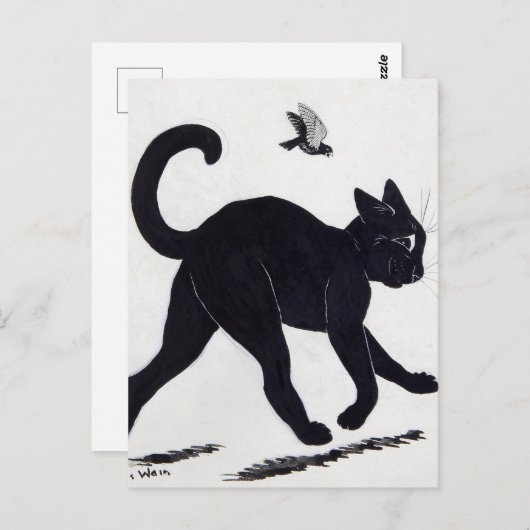 Carte Postale Chat de Tom par Louis Wain (Devant / Derrière)