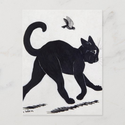 Carte Postale Chat de Tom par Louis Wain (Devant)