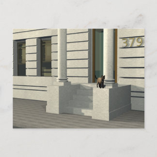 Carte Postale Chat d'été