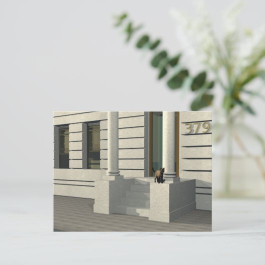 Carte Postale Chat d'été (Debout devant)