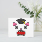 Carte Postale Chat d'études supérieures (Debout devant)