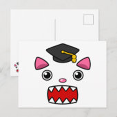 Carte Postale Chat d'études supérieures (Devant / Derrière)