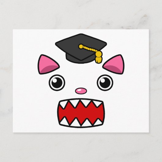 Carte Postale Chat d'études supérieures (Devant)