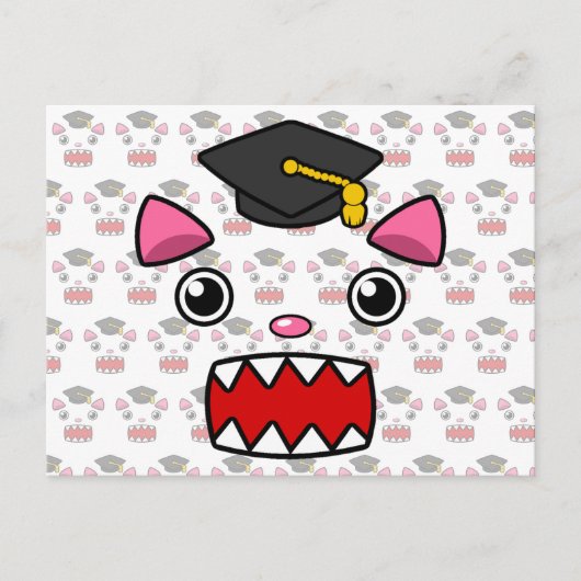 Carte Postale Chat d'études supérieures (Devant)