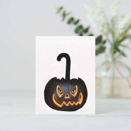 Carte Postale Chat d'Halloween (Debout devant)
