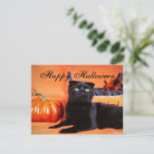 Carte Postale Chat d'Halloween (Debout devant)