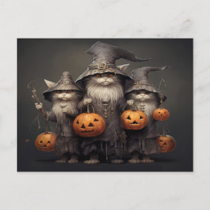 Carte Postale Chat d'Halloween