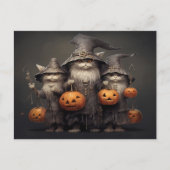 Carte Postale Chat d'Halloween (Devant)