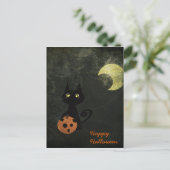 Carte Postale Chat d'Halloween (Debout devant)
