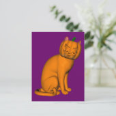Carte Postale Chat d'Halloween bizarre (Debout devant)