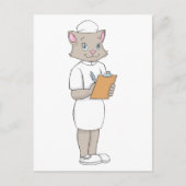 Carte Postale Chat d'infirmière (Devant)