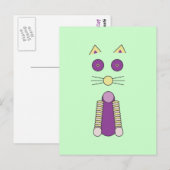 Carte Postale Chat doux (Devant / Derrière)