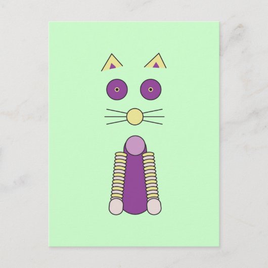 Carte Postale Chat doux (Devant)