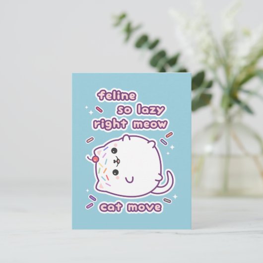 Carte Postale Chat drôle (Debout devant)