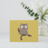 Carte Postale Chat drôle (Debout devant)