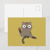 Carte Postale Chat drôle (Devant / Derrière)