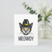 Carte Postale Chat Drôle de Miaou (Debout devant)