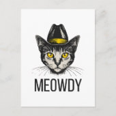 Carte Postale Chat Drôle de Miaou (Devant)