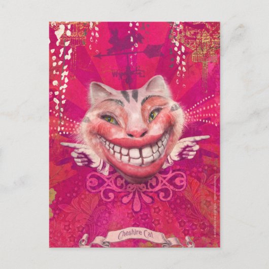 Carte Postale Chat du Cheshire (Devant)