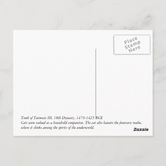 Carte Postale Chat égyptien (Dos)