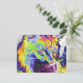 Carte Postale Chat électrique (Debout devant)