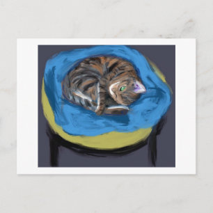 Carte Postale Chat en Bed, Suzanne Valadon