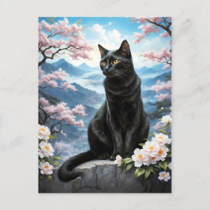 Carte Postale chat en Chine