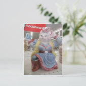 Carte Postale Chat En Robe (Debout devant)