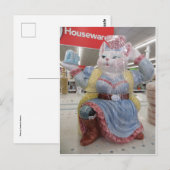 Carte Postale Chat En Robe (Devant / Derrière)