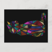 Carte Postale Chat en verre tendu (Devant)