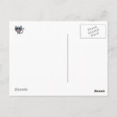 Carte Postale Chat et Donut gris mou (Dos)