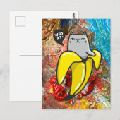 Carte Postale Chat et les couleurs (Devant / Derrière)