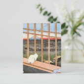 Carte Postale Chat et Mont Fuji, Hiroshige (Debout devant)