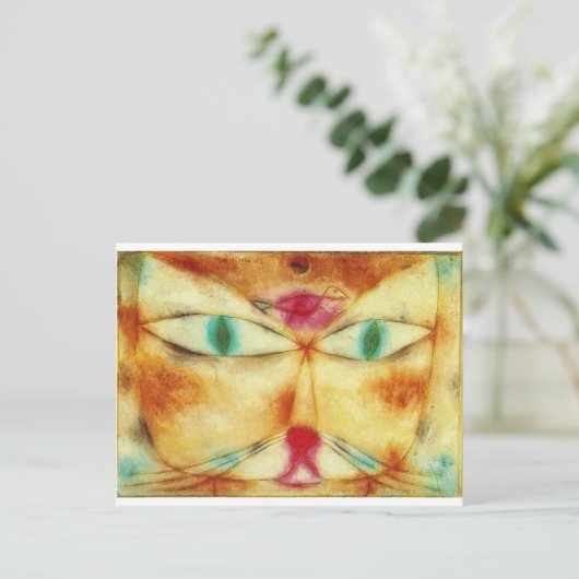 Carte Postale Chat et oiseau - Paul Klee (Debout devant)