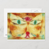 Carte Postale Chat et oiseau - Paul Klee (Devant / Derrière)