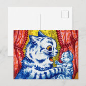 Carte Postale Chat et ses chatons (Devant / Derrière)