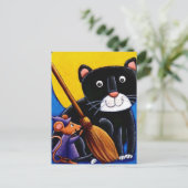 Carte Postale chat et souris (Debout devant)