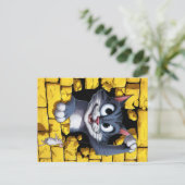 Carte Postale Chat et souris. (Debout devant)