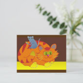 Carte Postale Chat et souris (Debout devant)