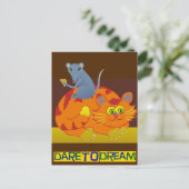 Carte Postale Chat et souris (Debout devant)