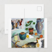 Carte Postale Chat et vie morte, August Macke (Devant / Derrière)
