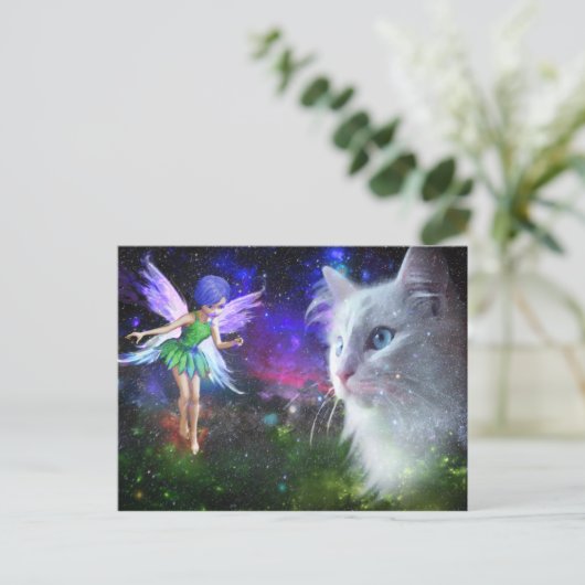 Carte Postale Chat Fairy Encounters (Debout devant)