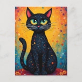 Carte Postale Chat Fantaisiste (Devant)