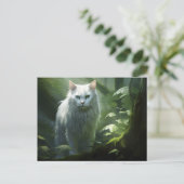 Carte postale Chat Foret 4 (Debout devant)